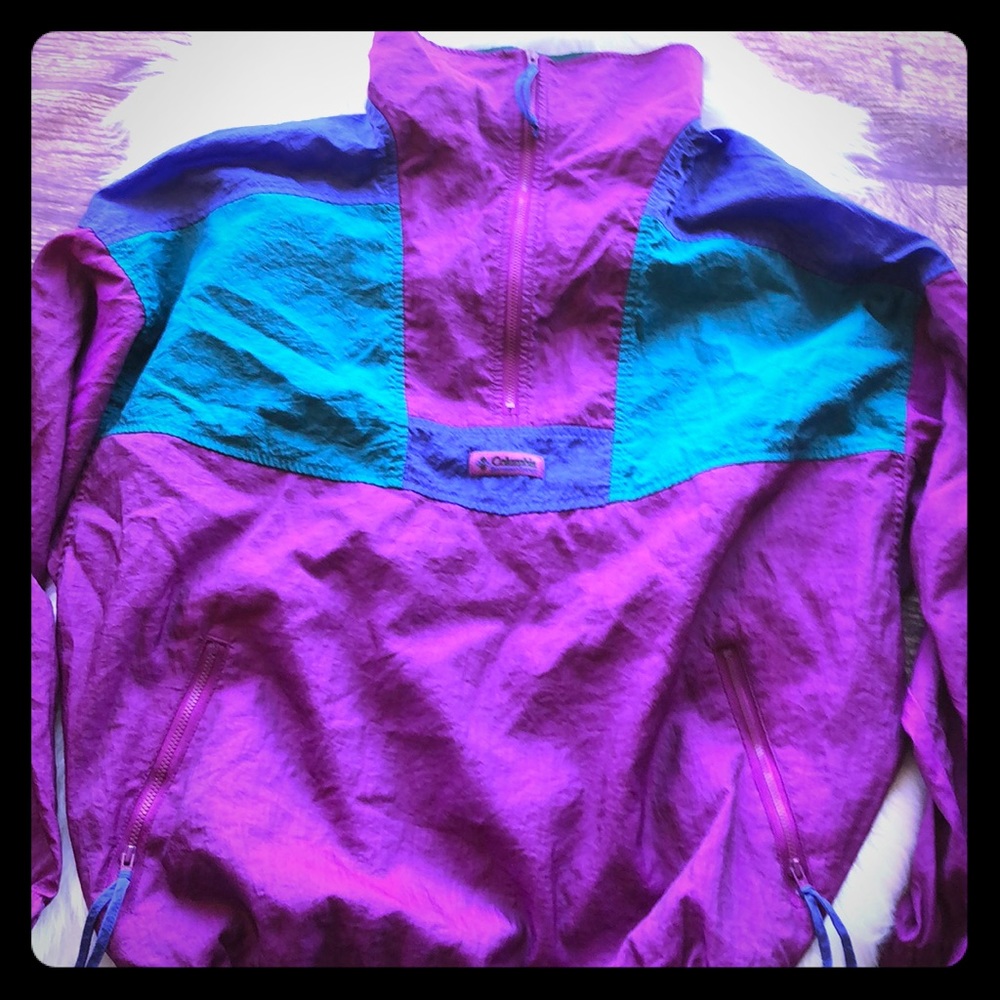 Vintage 90’s Columbia color block radial sleeve